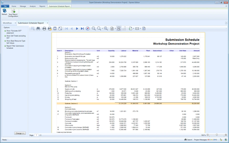 screenshot of Expert Estimation